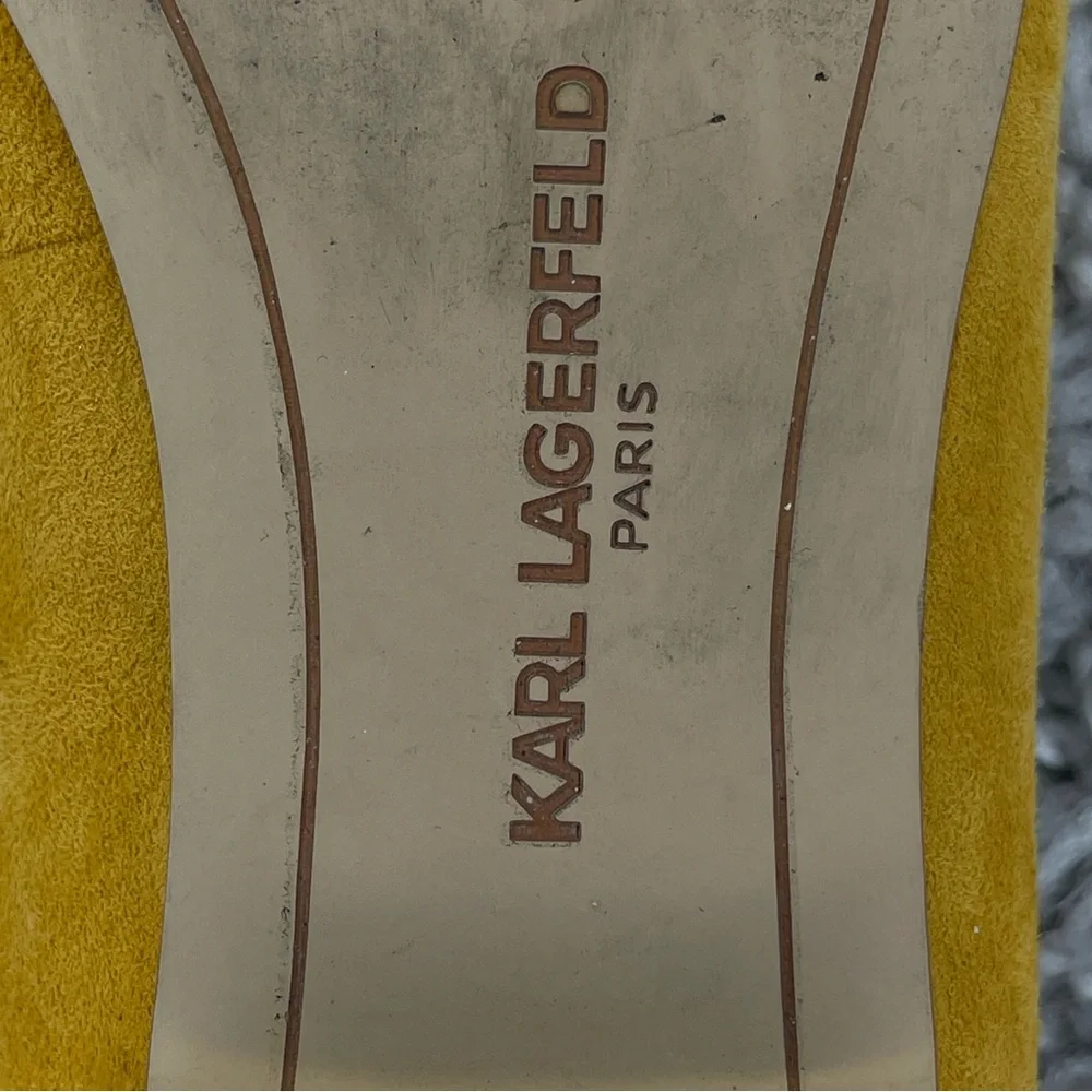 Karl Lagerfeld Yellow and Cream Women's Shoes - Picture 4 of 9